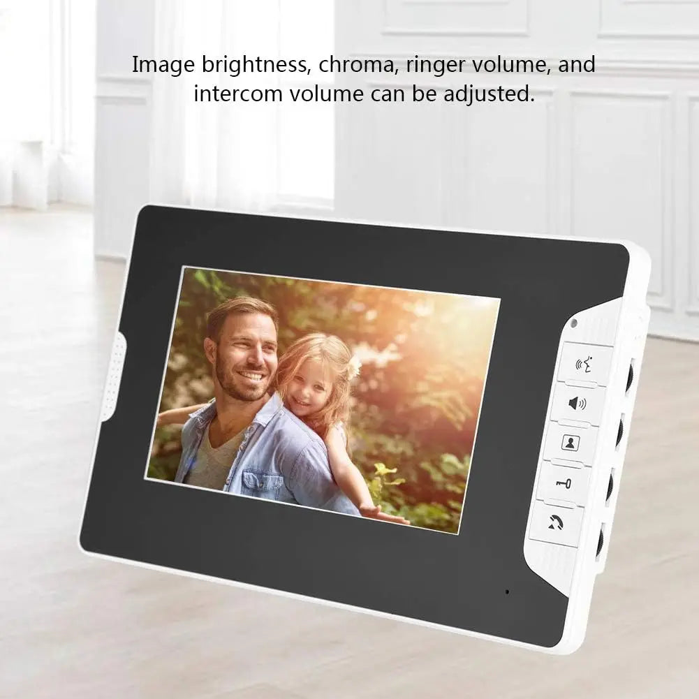 Video Intercom System, 7" Video Intercom Doorbell Camera System, Smart Video Door Phone Intercom Kit Waterproof Camera Door Bell