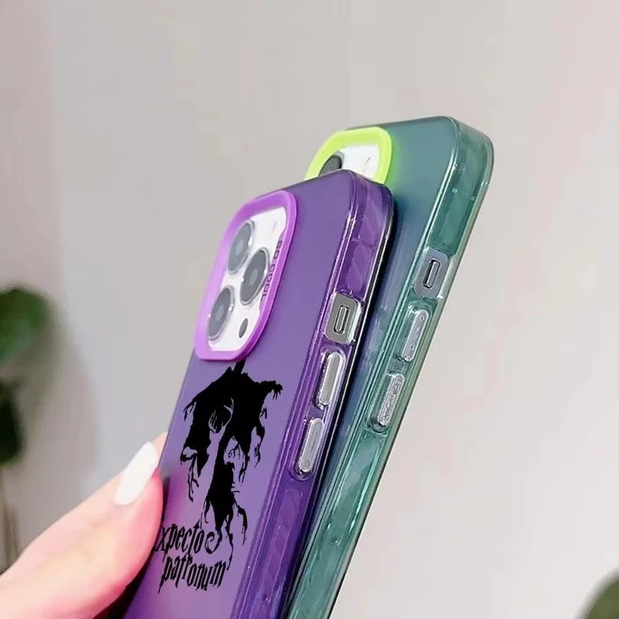 Luxury Phone Case For iPhone 16e 16 Pro Max 15 14 Plus 13 12 Mini 11 Shockproof Silicone Magic Potters Wand Harries Back Cover