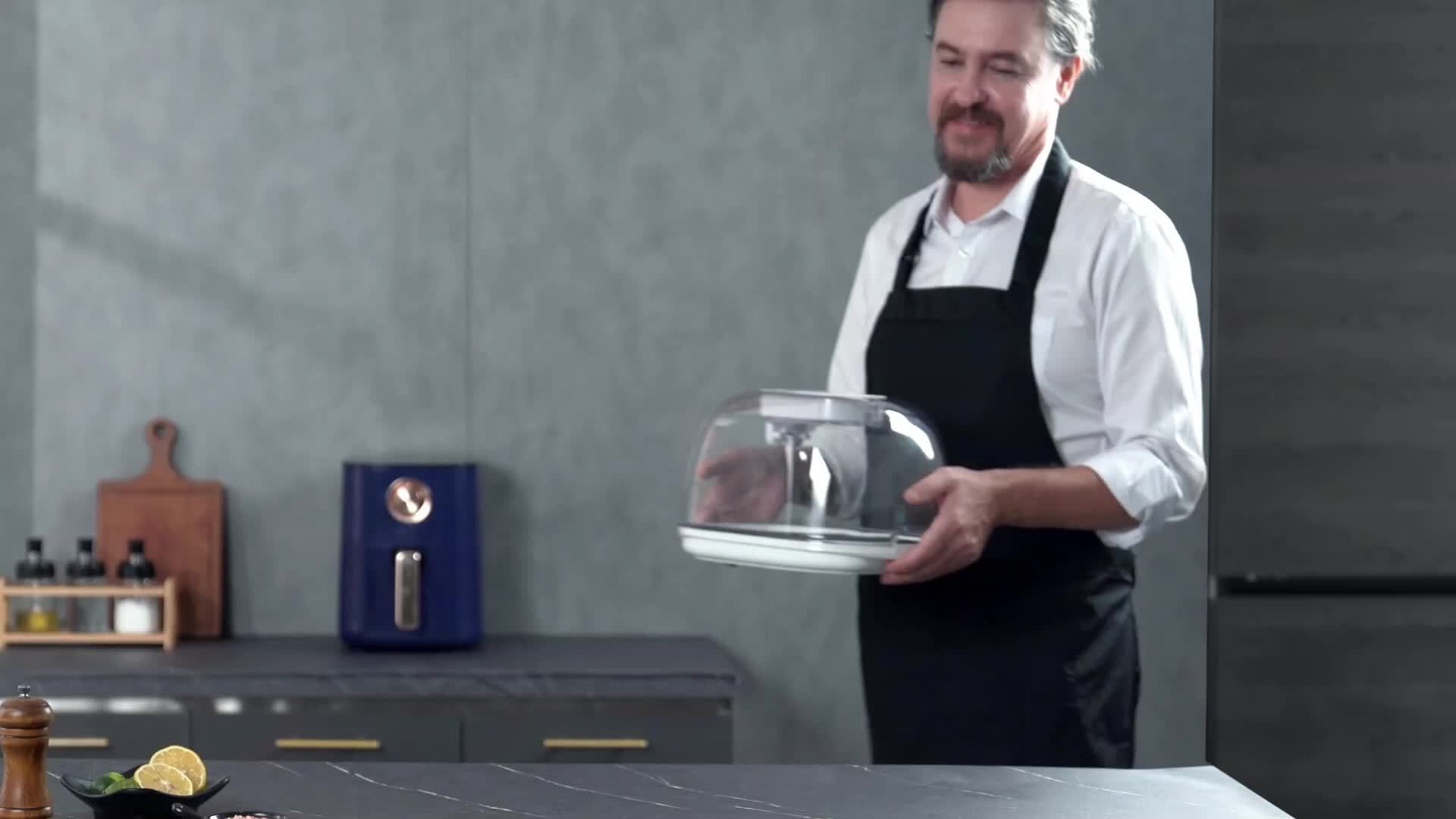 Household Freshness Defroster Box For Frozen Meat Rapid And Safer Way Of Thawing Food, Restore Food Freshness, Suitable For Home Kitchens, Food Defrosting Box With Drainage Tray, Kitchen Appliances